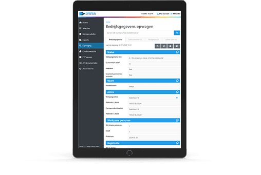 Gebruik Handelsdata op je tablet